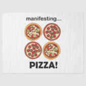 Pepperoni Pizza Manifestatie Tissuepapier (Voorkant)