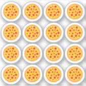 Pepperoni Pizza Night Fastfood Neem de planner mee Sticker (Voorkant)
