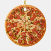 Pepperoni Pizza Ornament Junk Food (Achterkant)