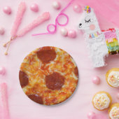 Pepperoni Pizza Papieren Bordje (Feest)