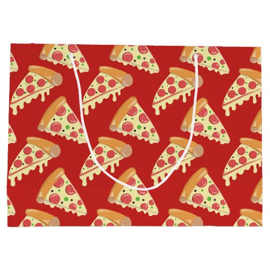 Pepperoni Pizza Party Large Cadeautasje (Achterkant)