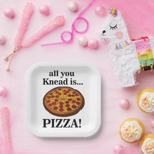 Pepperoni Pizza Party Papieren Bordje (Feest)