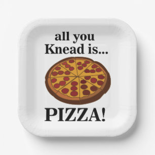 Pepperoni Pizza Party Papieren Bordje