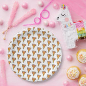 Pepperoni Pizza Party Slice W Papieren Bordje (Feest)