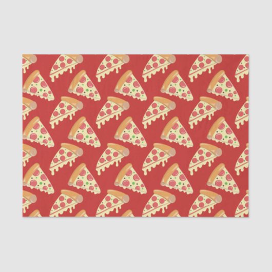 Pepperoni Pizza Party Tissuepapier (Voorkant)