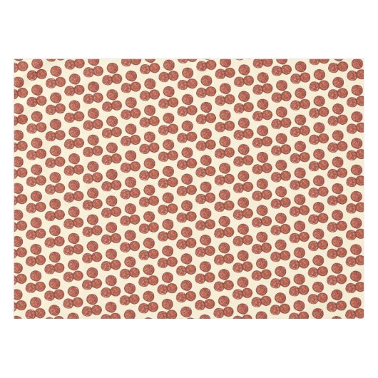 Pepperoni Pizza Party Toppings Meat Slice Pizzeria Tafelkleed (Voorkant (Horizontaal))