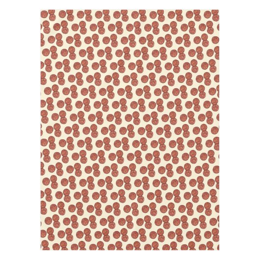 Pepperoni Pizza Party Toppings Meat Slice Pizzeria Tafelkleed (Voorkant)