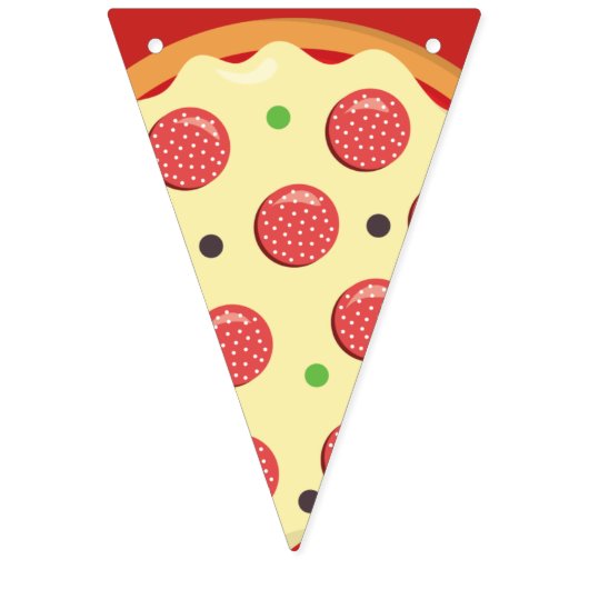 Pepperoni Pizza Party Vlaggetjes (Derde vlag)