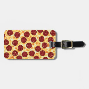 Pepperoni Pizza Patroon Bagagelabel