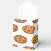 Pepperoni pizza patroon; Italiaans eten Bedankdoosjes (Geopend)