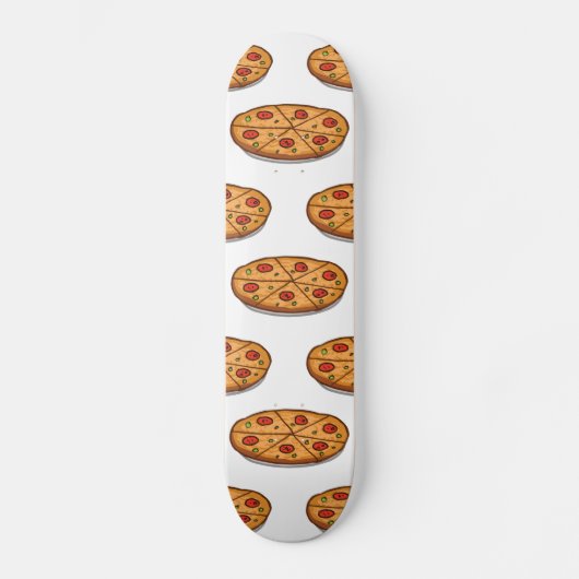 Pepperoni pizza patroon; Italiaans eten Skateboard (Voorkant)
