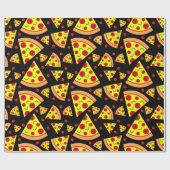 Pepperoni Pizza Patroon Pizza Verjaardag Cadeaupapier (Vlak)