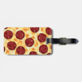 Pepperoni Pizza Pattern Bagagelabel (Achterkant horizontaal)