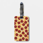 Pepperoni Pizza Pattern Bagagelabel (Achterkant verticaal)