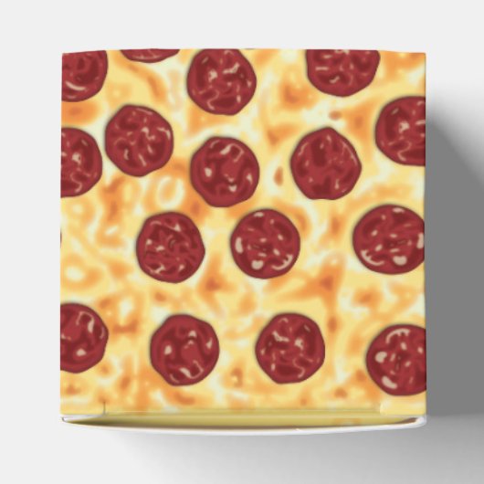 Pepperoni Pizza Pattern Bedankdoosjes (Bovenkant)