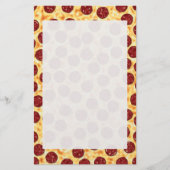 Pepperoni Pizza Pattern Briefpapier (Voorkant)