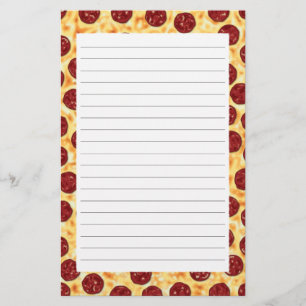 Pepperoni Pizza Pattern Briefpapier