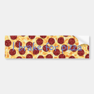 Pepperoni Pizza Pattern Bumpersticker