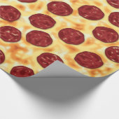 Pepperoni Pizza Pattern Cadeaupapier (Hoek)