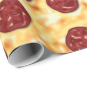 Pepperoni Pizza Pattern Cadeaupapier (Rol Hoek)