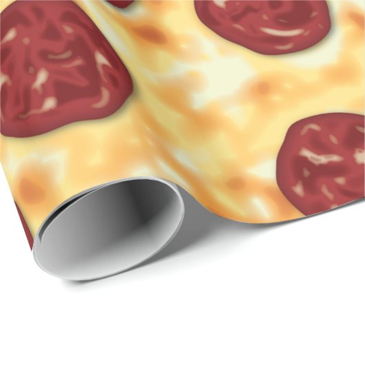 Pepperoni Pizza Pattern Cadeaupapier (Rol Hoek)