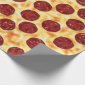 Pepperoni Pizza Pattern Cadeaupapier (Hoek)