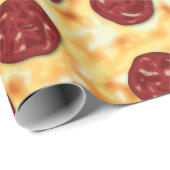 Pepperoni Pizza Pattern Cadeaupapier (Rol Hoek)