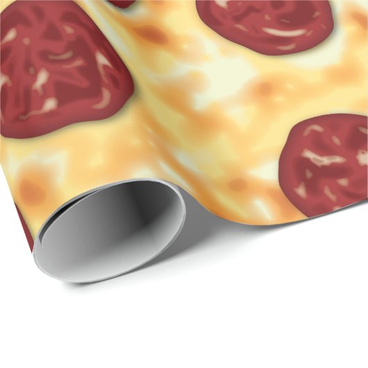 Pepperoni Pizza Pattern Cadeaupapier (Rol Hoek)