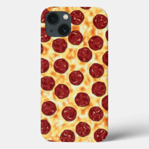Pepperoni Pizza Pattern iPhone 13 Hoesje