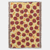 Pepperoni Pizza Pattern Deken (Voorkant Verticaal)