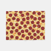 Pepperoni Pizza Pattern Fleece Deken (Voorkant (Horizontaal))