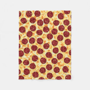 Pepperoni Pizza Pattern Fleece Deken
