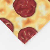 Pepperoni Pizza Pattern Fleece Deken (Hoek)