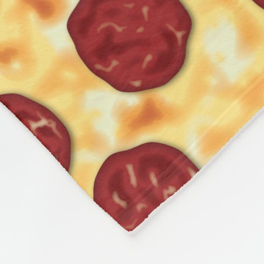 Pepperoni Pizza Pattern Fleece Deken (Hoek)