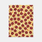 Pepperoni Pizza Pattern Fleece Deken (Voorkant)