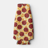 Pepperoni Pizza Pattern Flesjeskoeler (Voorkant)