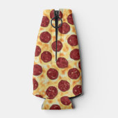 Pepperoni Pizza Pattern Flesjeskoeler (Achterkant)