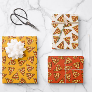 Pepperoni Pizza Pattern Inpakpapier Vel
