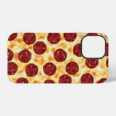 Pepperoni Pizza Pattern iPhone Hoesje (Achterkant horizontaal)