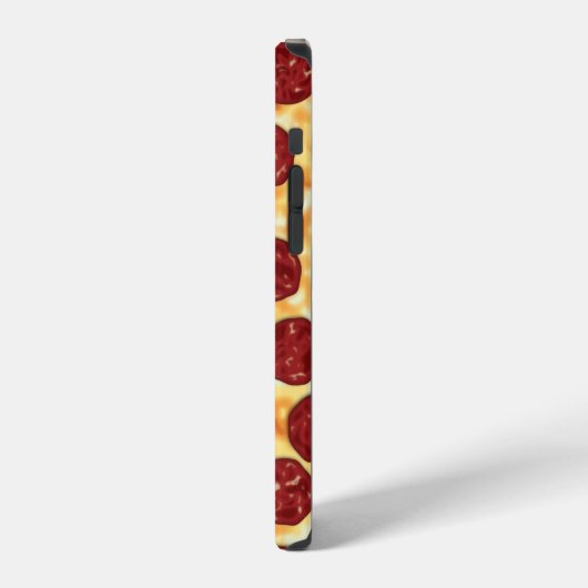 Pepperoni Pizza Pattern iPhone Hoesje (Linkerkant)