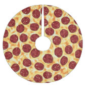 Pepperoni Pizza Pattern Kerstboom Rok (Voorkant)