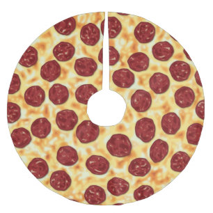 Pepperoni Pizza Pattern Kerstboom Rok