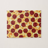 Pepperoni Pizza Pattern Legpuzzel (Horizontaal)