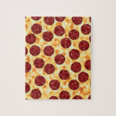 Pepperoni Pizza Pattern Legpuzzel (Verticaal)