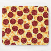 Pepperoni Pizza Pattern Muismat (Voorkant)
