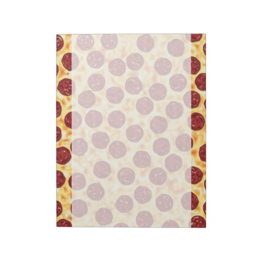 Pepperoni Pizza Pattern Notitieblok (Linkerzijde)