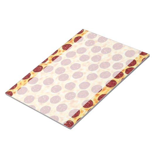 Pepperoni Pizza Pattern Notitieblok (Schuin)