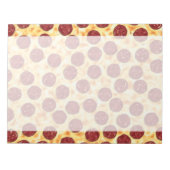 Pepperoni Pizza Pattern Notitieblok (Voorkant)