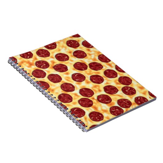 Pepperoni Pizza Pattern Notitieboek (Rechterzijde)