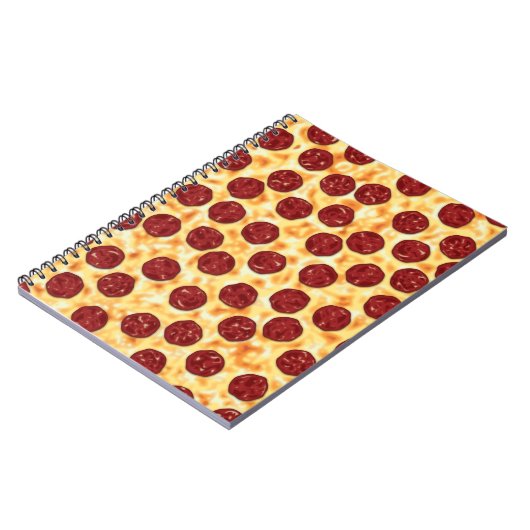 Pepperoni Pizza Pattern Notitieboek (Linkerzijde)